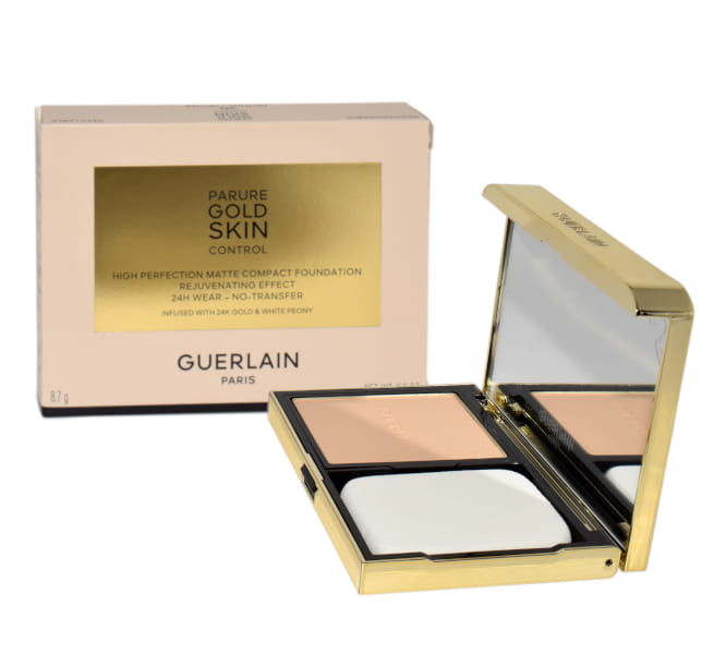 GUERLAIN Parure Gold Skin Control Compact 2N Kompaktowy podkład matujący 10g