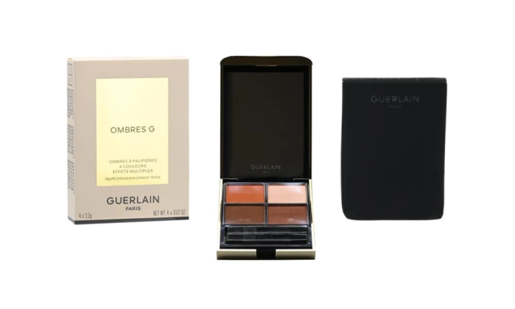 GUERLAIN Ombres G Eyeshadow Palette Undressed Brown 910 Paleta cieni do powiek 4x1,5g