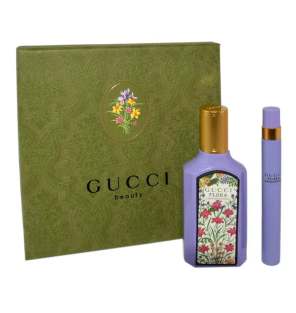 GUCCI Set (Flora Gorgeous Magnolia Edp 50ml + Travel Spray 10ml) Zestaw zapachowy