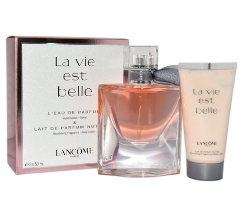 LANCOME LA VIE EST BELLE EDP 50ML + BALSAM 50ML Zestaw: Woda perfumowana dla kobiet 50ml + Balsam do ciała 50ml promocja