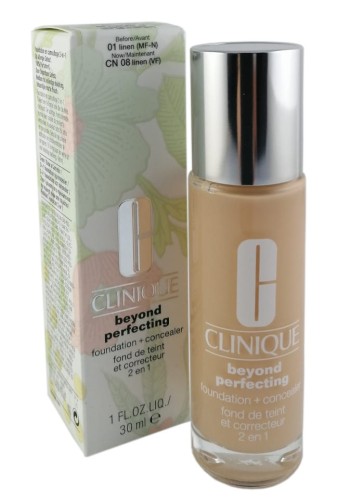 Clinique Beyond Perfecting Foundation + Concealer 1 linen długotrwały podkład i korektor 2w1 30 ml