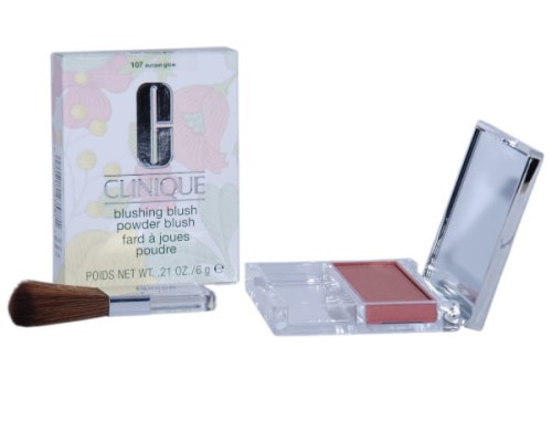 CLINIQUE Blushing Blush Powder Blush 107 (Sunset Glow) Róż 6g
