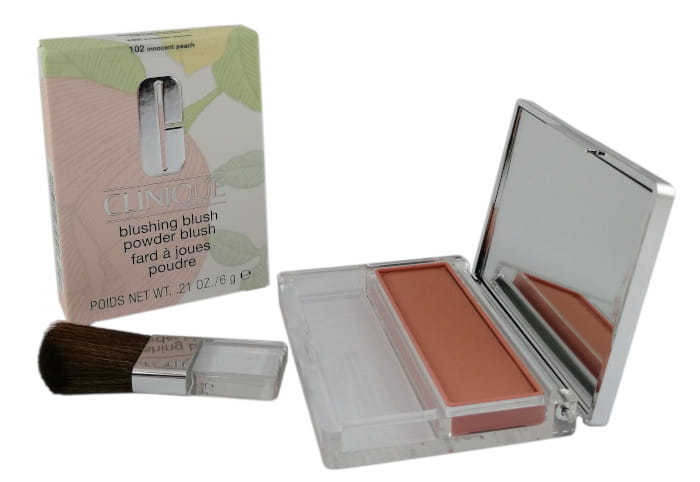 CLINIQUE BLUSHING BLUSH POWDER BLUSH 102 (Innocent Peach) róż do policzków 6g