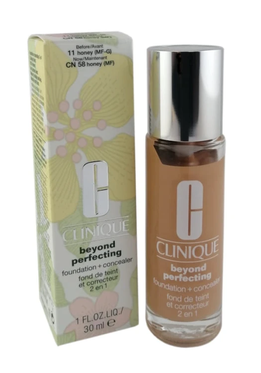 Clinique Beyond Perfecting Foundation + Concealer CN58 11 HONEY Długotrwały podkład i korektor 2w1 30 ml