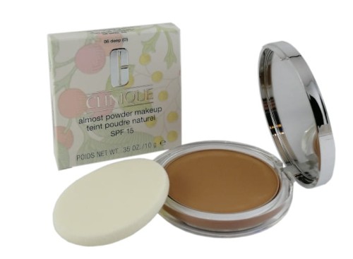 CLINIQUE ALMOST POWDER MAKEUP SPF15 NEW PACKAGING 06 DEEP Puder 10g promocja
