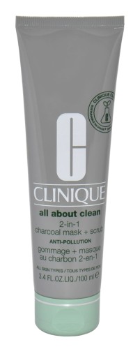 Clinique All About Clean 2-in-1 Charcoal Mask + Scrub oczyszczająca maseczka do twarzy 100ml