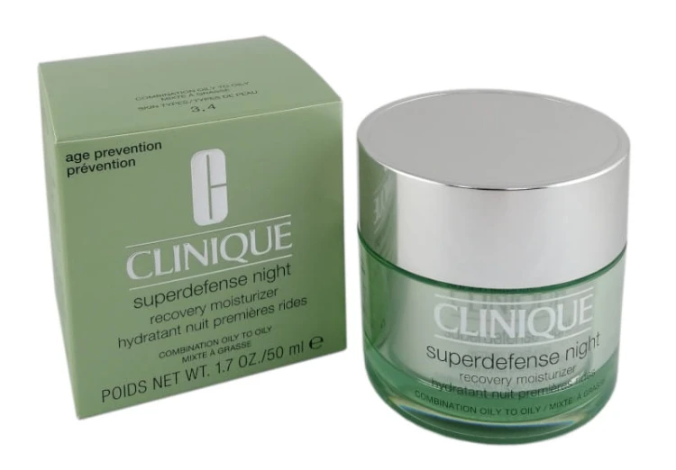 CLINIQUE Superdefense Night Recovery Moisturizer Hauttyp 3/4 Krem regenerujący na noc 50 ml