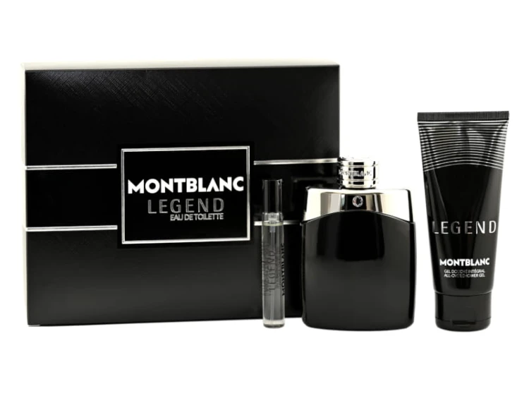 MONT BLANC Set (Legend Set Edt 100ml + Edt 7,5ml + Shower Gel 100ml) Zestaw dla mężczyzn