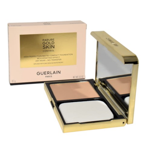 GUERLAIN Parure Gold Skin Control Compact 3N Kompaktowy podkład matujący 10g