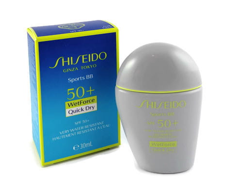 SHISEIDO SUN SPORTS BB SPF50+ TANNING FLUID FOUNDATION DARK Ochronny krem BB 12g