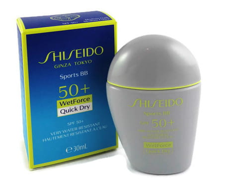 SHISEIDO SUN SPORTS BB SPF50+ TANNING FLUID FOUNDATION MEDIUM DARK Ochronny krem BB 12g