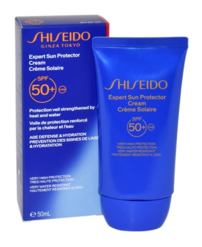 SHISEIDO Sun Expert Pro Cream Spf50+ Wodoodporny krem do opalania 50ml