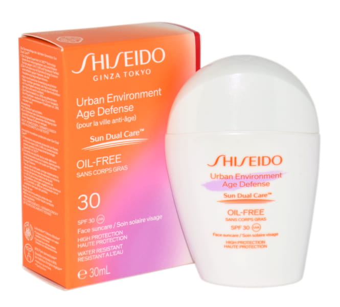 SHISEIDO Suncare Urban Environment Age Defense Oil Free SPF30 Krem ochronny przeciwstarzeniowy 30ML
