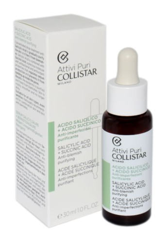 COLLISTAR Salicylic ACID + Succinic ACID Anti Blemish Purifying Serum do twarzy 30ML