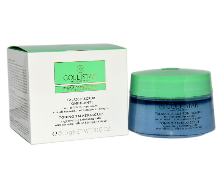 COLLISTAR TONING TALASSO SCRUB REGENERATING EXFOLIATING SALTS WITH ESSENTIAL OILS AND JUNIPER EXTRACT Peeling do ciała 300 g