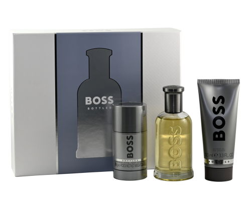 BOSS Set (Bottled Edt 100ml + Shower Gel 100ml + Deo Stick 75ml) Zestaw