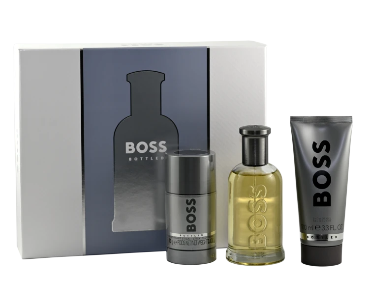 BOSS Set (Bottled Edt 100ml + Shower Gel 100ml + Deo Stick 75ml) Zestaw