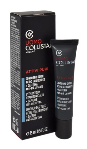 COLLISTAR Man Attivi Puri Eye Contour Hyaluronic Acid + Caffein Krem pod oczy 15ML