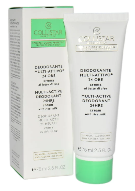 COLLISTAR MULTI-ACTIVE DEODORANT 24 HOURS CREAM WITH RICE MILK Dezodorant w kremie 75ml
