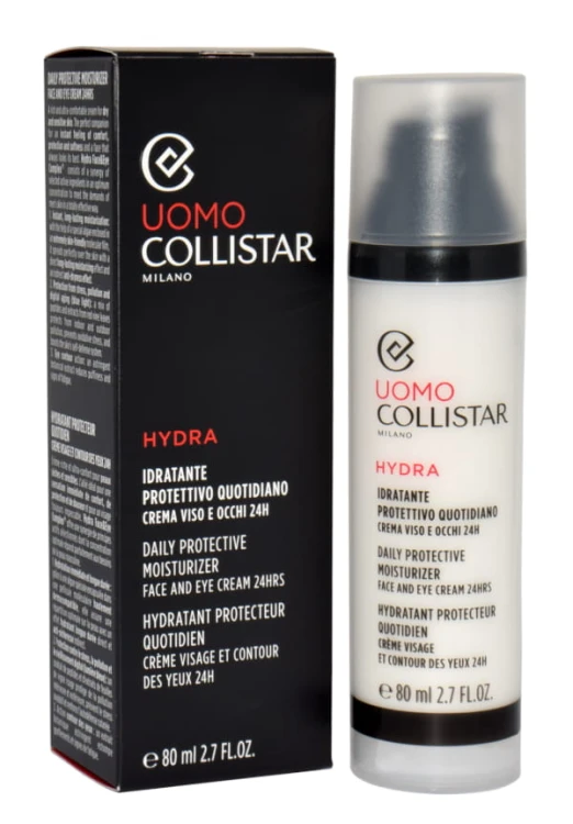 COLLISTAR Men's Line Daily Protective Moisturizer Face And Eye Cream Nawilżający krem do twarzy dla mężczyzn 80ML