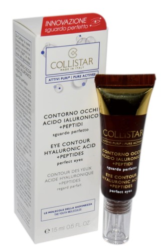 COLLISTAR EYE CONTOUR HYALURONIC ACID + PEPTIDES Krem pod oczy 15ml