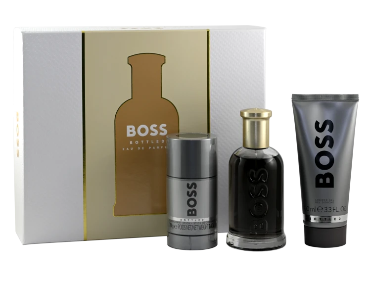BOSS Set (Bottled Edp 100ml + Shower Gel 100ml + Deo Stick 75ml) Zestaw
