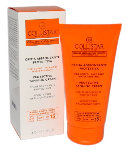 COLLISTAR PROTECTIVE TANING CREAM SPF15 Krem do opalania twarzy i ciała 150ml