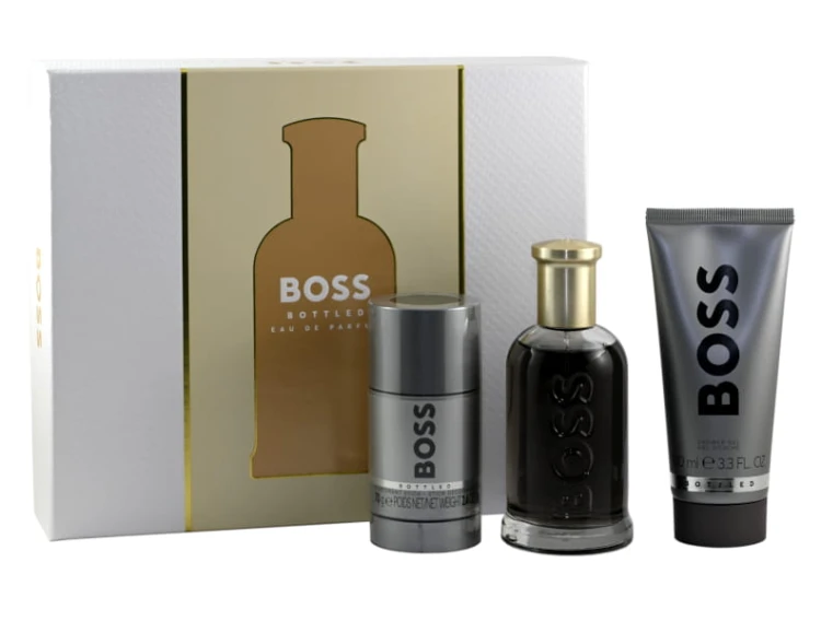 BOSS Set (Bottled Edp 100ml + Shower Gel 100ml + Deo Stick 75ml) Zestaw