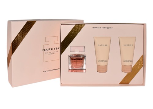 NARCISO RODRIGUEZ Set (Cristal 50ML + Body Lotion + Shower Gel 50ML) Zestaw