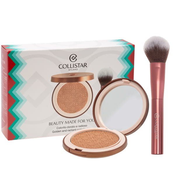COLLISTAR SET (MAGICA BRONZING POWDER 09 CRISTALLI DI SOLE SHIMMER 10G + BRUSH)