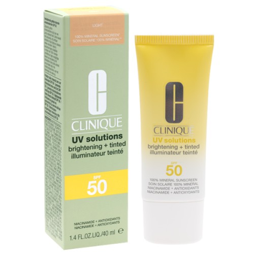 CLINIQUE UV SOLUTIONS BRIGHTENING + TINTED MINERAL SUNSCREEN SPF50 40ML