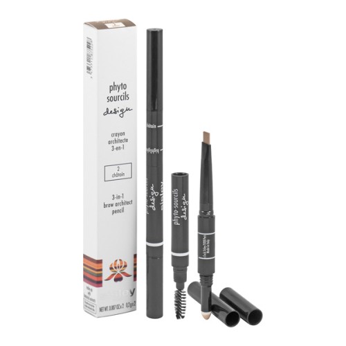 SISLEY Phyto Sourcils Design Chatain 2 x 0.2 g kredka ze szczoteczką do modelowania brwi