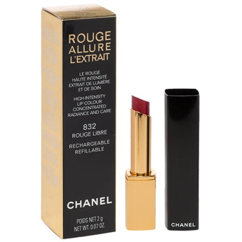 CHANEL   ROUGE ALLURE L'EXTRAIT LIPSTICK   Pomadka 832 ROUGE LIBRE 2.5G