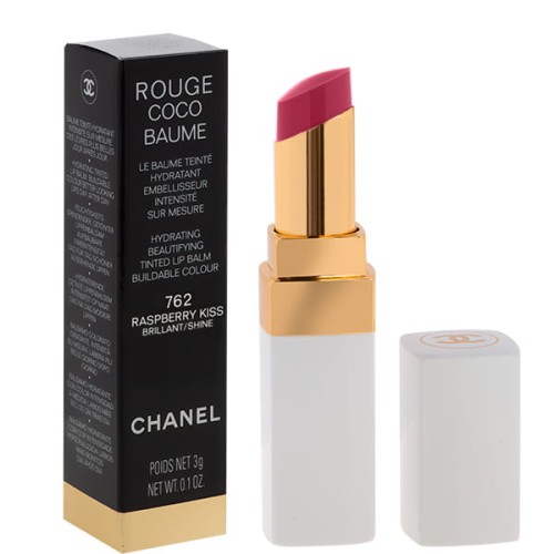 CHANEL Rouge Coco Baume Lipstick Shine Raspberry Kiss 759 Balsam do ust 3g
