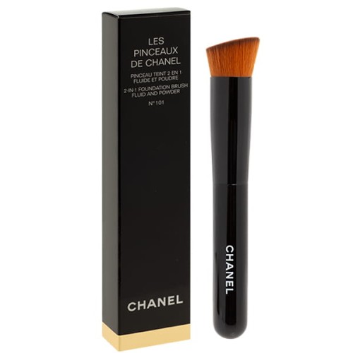 CHANEL Brush Pinceau Teint 2 En 1 Fluide Et Poudre - 101 Pędzel do podkładu