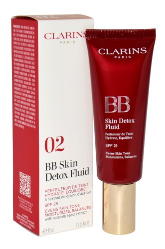CLARINS  BB Skin Detox Fluid 02 Medium   Krem BB do twarzy 45 ml