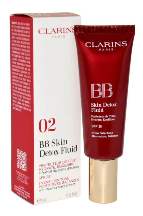 CLARINS  BB Skin Detox Fluid 02 Medium   Krem BB do twarzy 45 ml