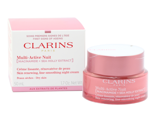 CLARINS Multi-Active Creme Nuit Skin Renewing Line-Smoothing Night Cream Dry Skin Odnawiający krem na noc do twarzy 50 ml