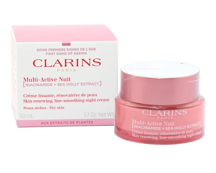 CLARINS Multi-Active Creme Nuit Skin Renewing Line-Smoothing Night Cream Dry Skin Odnawiający krem na noc do twarzy 50 ml