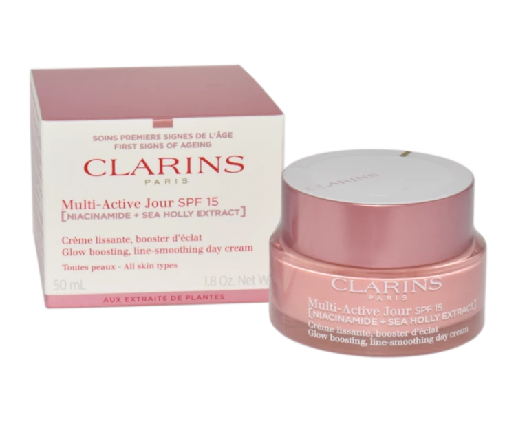 CLARINS Multi-Active Creme Jour Spf15 Glow Boosting Line-Smoothing Day  Cream krem do twarzy 50 ml