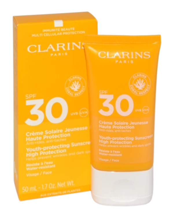 CLARINS Dry Touch Sun Care Cream Face Spf30 Krem do opalania do twarzy 50 ml