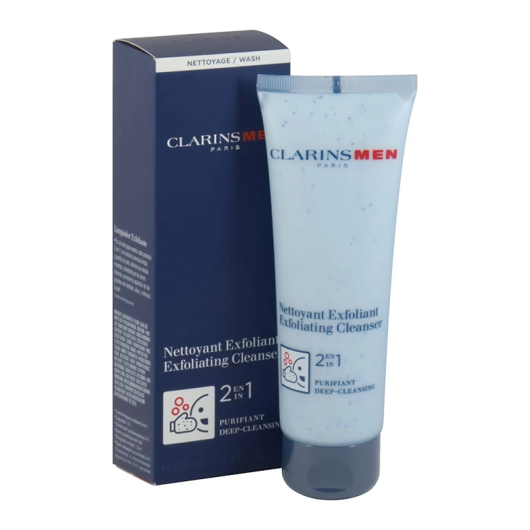 Clarins Men Exfoiant Cleanser 2in1 pianka peelingująca do mycia twarzy 125 ml