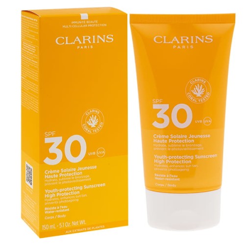 CLARINS Youth Protecting Sunsceen Spf30 Sun Protection Body Krem do opalania ciała 150 ml