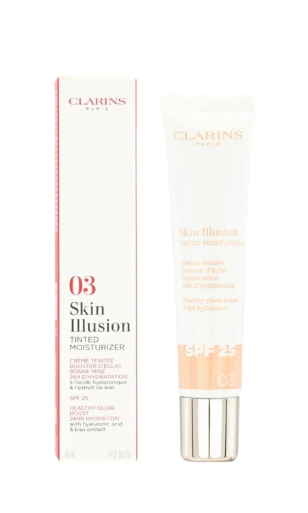 CLARINS  SKIN ILLUSION TINTED MOISTURIZER SPF25   Tint do twarzy z spf25  03 40ML