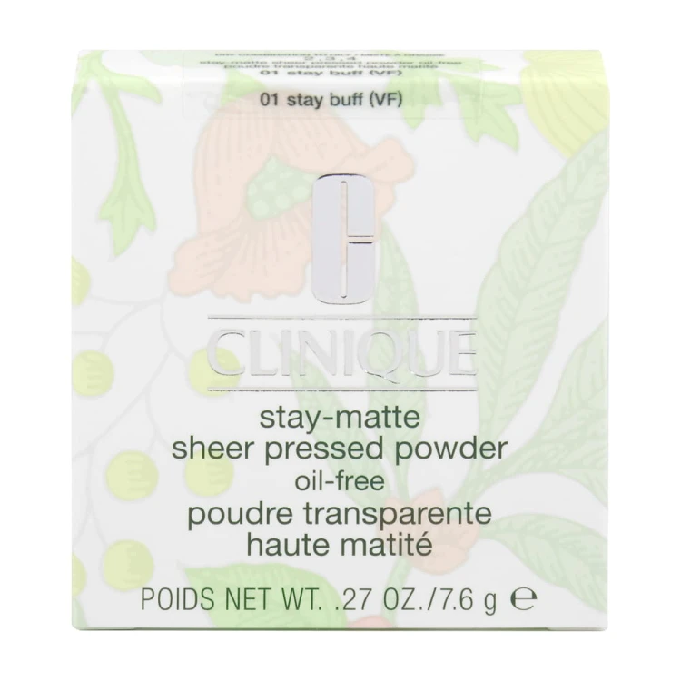 Clinique  Stay-Matte Sheer Pressed Powder Oil-Free 01 Stay Buff  puder matujący 7,6 g