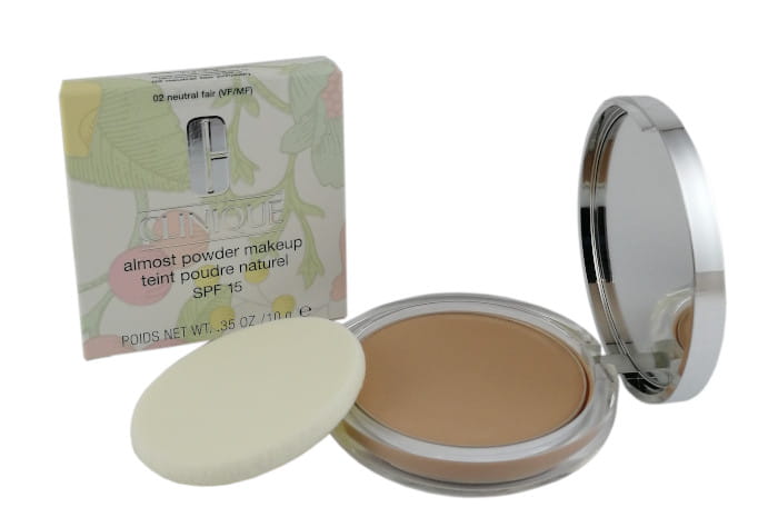 CLINIQUE  ALMOST POWDER MAKEUP SPF15 NEW PACKAGING 02 NEUTRAL FAIR   Puder 10g