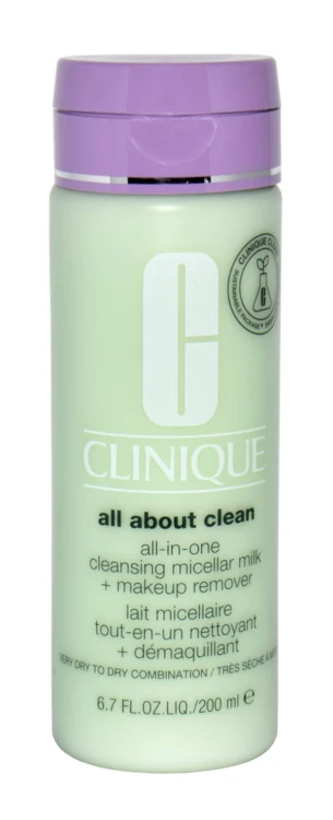CLINIQUE  All About Clean Cleansing Micellar Milk + Makeup Remover Very Dry To Dry Combination   Mleczko oczyszczające do twarzy 200ML