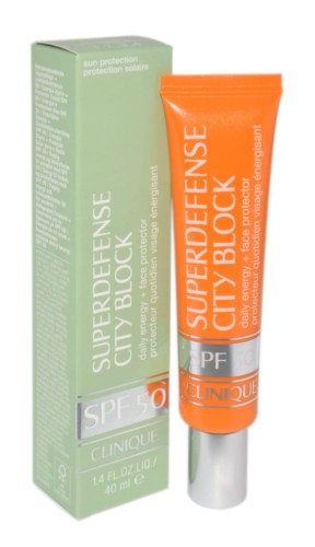 CLINIQUE  Superdefense SPF50 City Block Daily Energy + Face Protector   krem do twarzy SPF 50 40ML