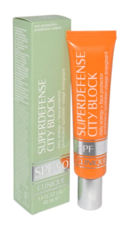 CLINIQUE  Superdefense SPF50 City Block Daily Energy + Face Protector   krem do twarzy SPF 50 40ML