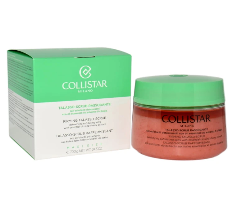 COLLISTAR  TALASSO SCRUB FIRMING DETOXIFYING EXFOLIATING SALTS WITH ESSENTIAL OILS AND CHERRY EXTRACTS   Peeling do ciała 700g